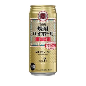 ［チューハイ］２ケースまで同梱可　宝　焼酎ハイボール　ドライ　５００ｍｌ缶　１ケース２４本入り（500ml　辛口　タカラ　寶）｜sakemakino