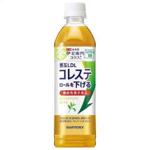 ［飲料］２ケースまで同梱可　サントリー　伊右衛門　プラスコレステロール対策　５００ｍｌＰＥＴ　１ケース２４本入り（500ml 機能性表示食品）SUNTORY｜sakemakino