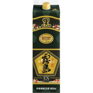 霧島酒造 黒霧島EX 25度 チューパック ( 1800ml ) : 爽快