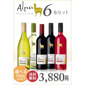 サンタヘレナ アルパカ 750ml チリ 選べる 6本セット 送料無料 赤ワイン 白ワイン 一部地域送料無料対象外