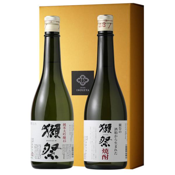 獺祭+焼酎セット（日本酒 酒粕焼酎 720ml 2本 獺祭 純米大吟醸45 獺祭焼酎  山口県 プレ...