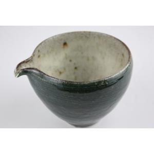 酒器 越前焼 実生窯 新藤聡子作 一合片口 ふっくら白1 : 越前福井の