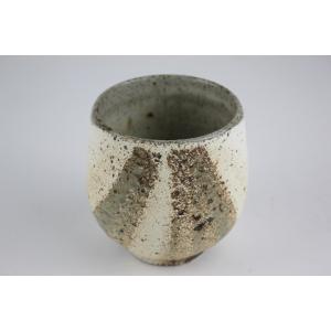 酒器 越前焼 実生窯 新藤聡子作 一合片口 白丸1 : 越前福井の地酒