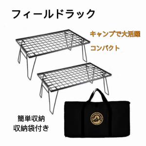 フィールドラック 2個セット アウトドアテーブル 収納ケース付き