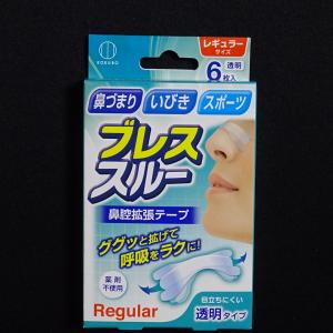 【６枚入】 ブレススルー 鼻腔拡張テープ レギュラー 透明 6枚入 呼吸 楽 ラク 鼻づまり いびき スポーツ マラソン 目立ちにくい 試し 鼻 拡張 眠れない 小久保