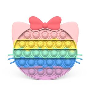 プッシュポップバブル リボン レインボー カモフラージュ 知育玩具 子供用｜sakimiya-store3