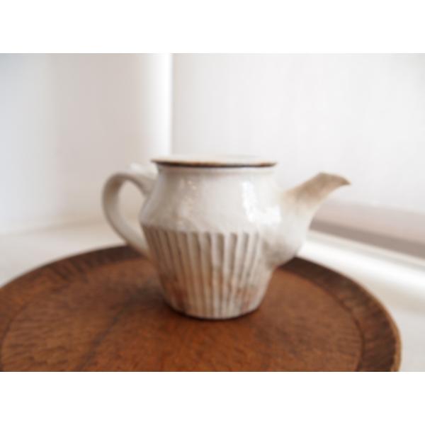 古谷製陶所粉引しのぎポット、お祝、贈り物に