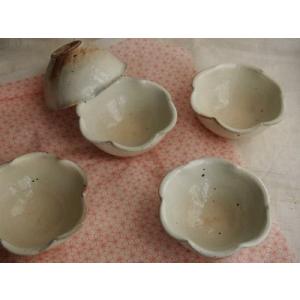 片口 粉引 小鉢 9x11cm 約80cc 古谷信男 白い器 乳白色 信楽 陶器 和