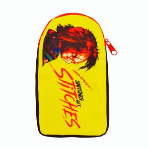 チャッキー マルチフラットポーチ　筆箱　筆入れ　文房具　黒　ハロウィン｜sakukoubo