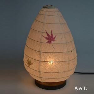 和紙照明 卵型スタンドライト 美濃美術工芸紙 もみじ Portal Caymangateway Com