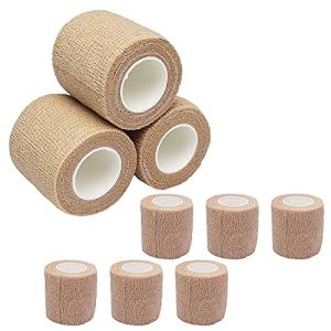 fulfillingtime 自己粘着包帯 テーピング 伸縮性 手で切れる 不織布 スポーツテープ