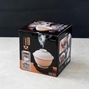 2段式どんぶり型超高速炊飯器 炊き立て丼 DNBRRCSWH サンコー THANKO 2段式 どんぶり型 炊飯器｜sakura-elec