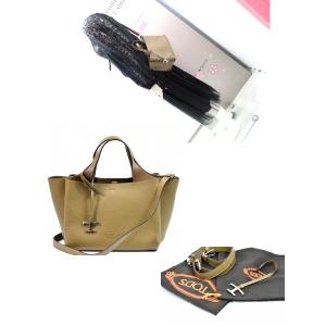 【美品】トッズ レザー バッグ ミニ Tタイム...の詳細画像3
