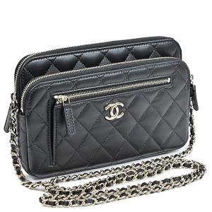 CHANELシャネル 19ラウンドチェーンクラッチ　マトラッセショルダーバッグ CHANELシャネル 19ラウンドチェーンクラッチ マトラッセ