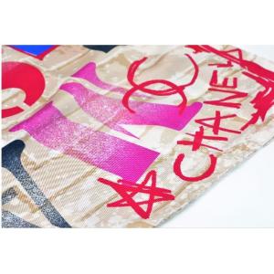 シャネル CHANEL ココマーク ロゴスカーフ シルク100％ ブランド小物