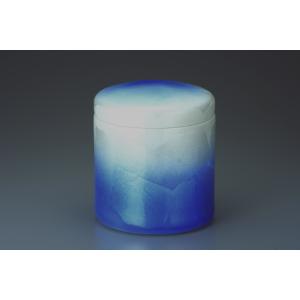 お骨壺6寸 銀彩ブルー 九谷焼 日本製 仏具 葬...の商品画像