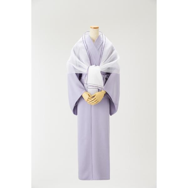 藤紫　さくらさくらの死装束　終活　葬儀用着物　日本製