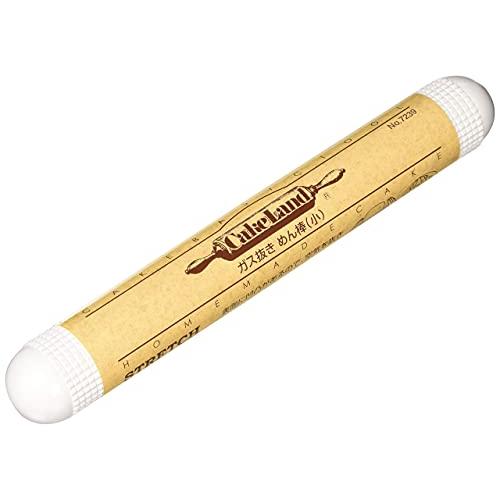 タイガークラウン ガス抜き めん棒 ホワイト 小 25cm 料理 パン お菓子作り 7239