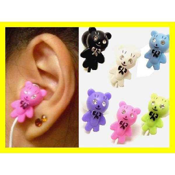 イヤホン アクセサリー　ベア　earph-01