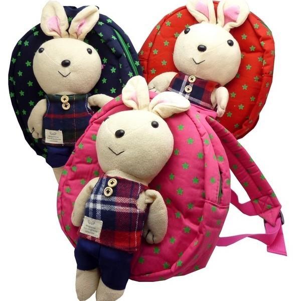 リュック リュックサック 幼児 キッズ 子供用 うさぎ ぬいぐるみ 迷子紐 ハーネス  kb-02