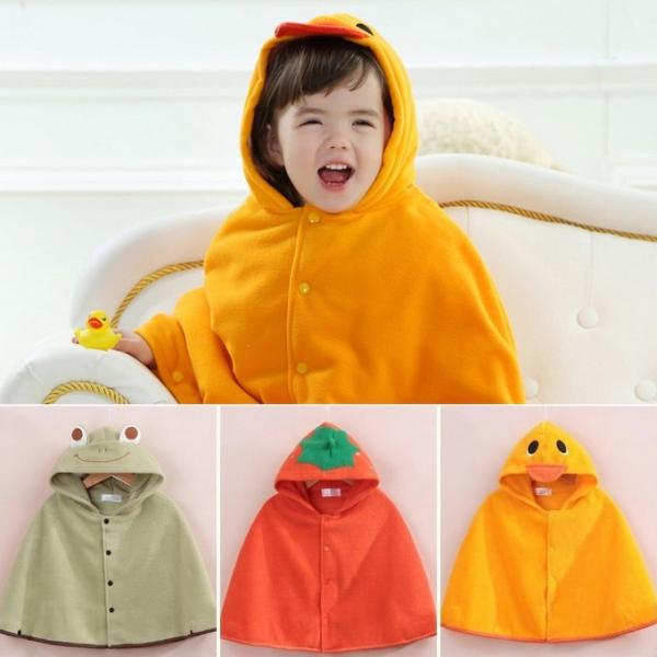 ポンチョ フード付き フリース ベビー キッズ 子供用 防寒 ケープ マント メール便 対応 kbs...