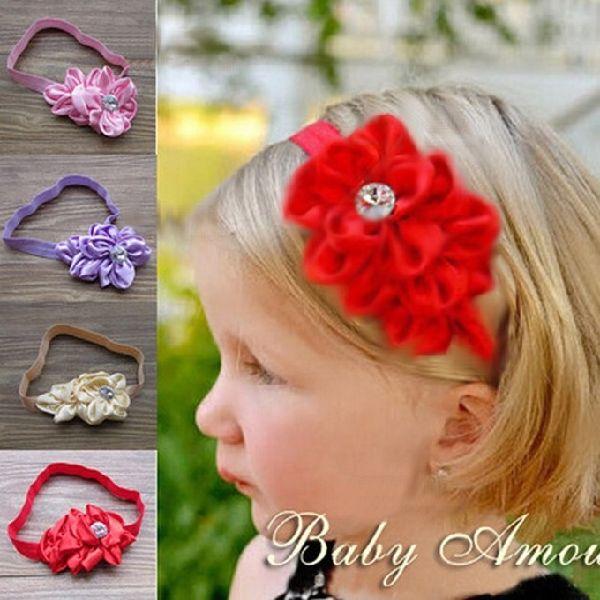 ヘアバンド ベビー お花 ヘッドバンド 結婚式 フォーマル 子供用 メール便 khb-010