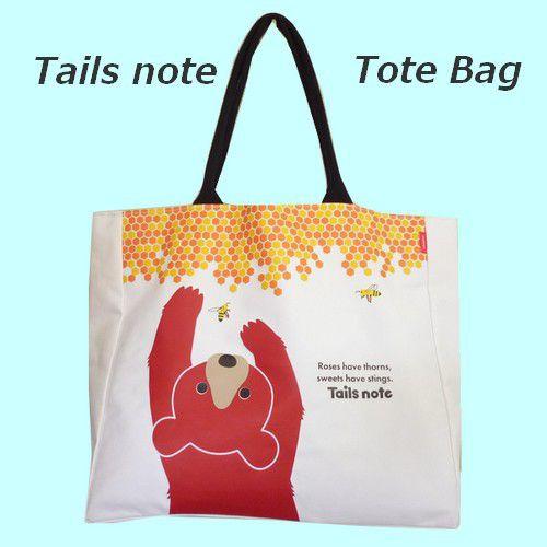 トートバッグ レディース キャンバス テイルズノート マザーズバッグ くま lb-077