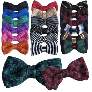 蝶ネクタイ 蝶タイ ニット ニットネクタイ ニットタイ