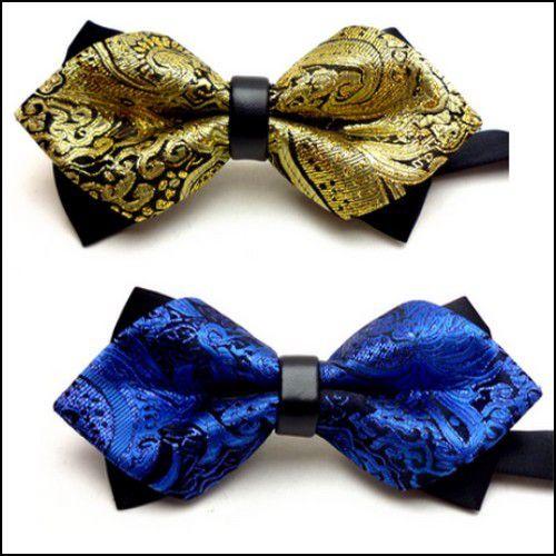 蝶ネクタイ ペイズリー ラメ入り mcnb-800