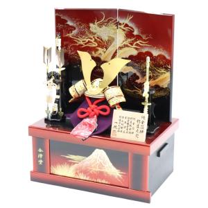 五月人形 兜 収納飾り 一徳作 10号 竹雀之...の詳細画像1