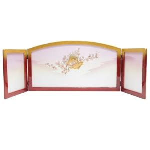 アウトレット品 雛人形屏風単品 三月三曲屏風 13号屏風C 21ya1813