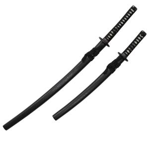 アウトレット品 模造刀大小2本セット 黒石目 竜刀身