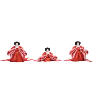 アウトレット品 雛人形 人形単品 三五 三人官女 金襴 3人 25a-ya-0136