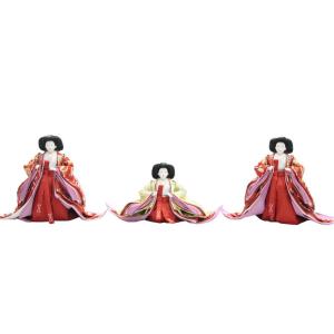 アウトレット品 雛人形 人形単品 三五 三人官女 金襴 一人台付 3人 25a