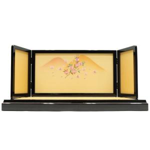 アウトレット品 屏風台 台屏風セット 30号 H-18 金屏風 親王台付 23a