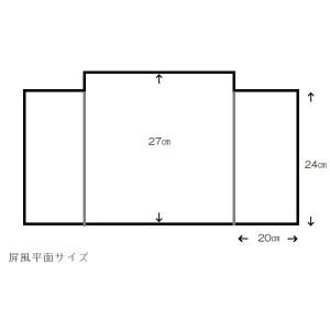 アウトレット品 台屏風セット 9号/20号 刺...の詳細画像4