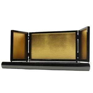 アウトレット品 屏風台 台屏風セット 30号 H-18 金屏風 親王台付 23a