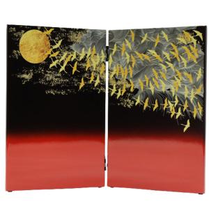 アウトレット品 五月人形屏風単品 25号五月屏風 二曲 龍A 21ya2060