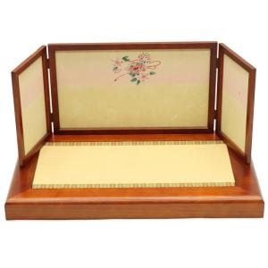 アウトレット品 屏風台 台屏風セット 30号 H-18 金屏風 親王台付 23a