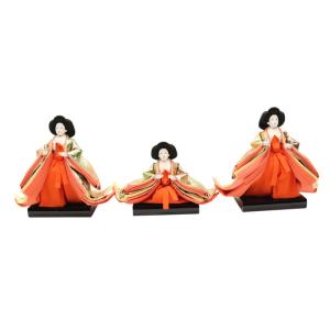 アウトレット品 雛人形 人形単品 三五 三人官女 金襴 一人台付 3人 25a-ya-0433