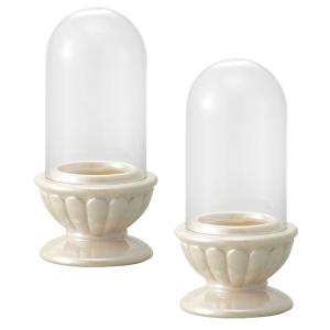 花瓶 フラワーベース cherir シェリル pearl ivory 2個入り 159-532-314 [p103] （代引き不可）｜sakura-soleil