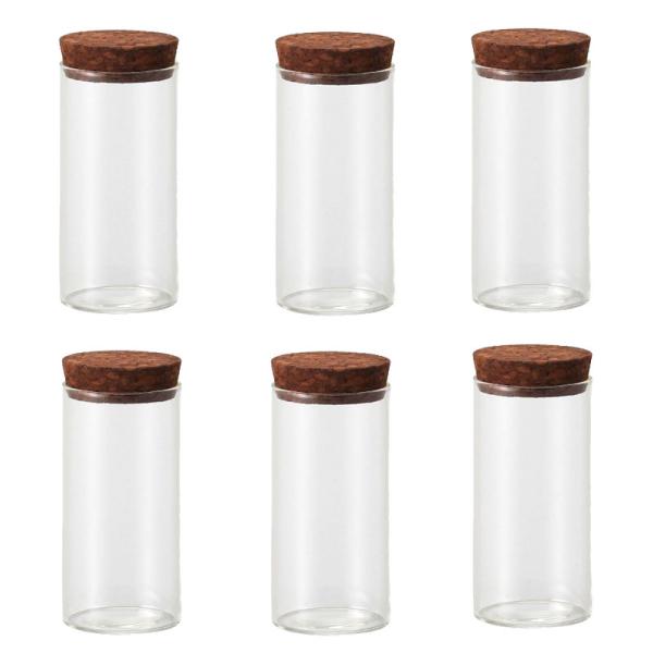 花瓶 フラワーベース Glass Cylinder with Cork ガラスシリンダー ウィズ コ...