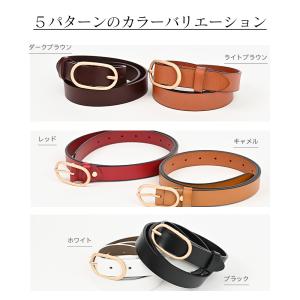 ベルト レディース 本革 おしゃれ 牛革 レザ...の詳細画像2
