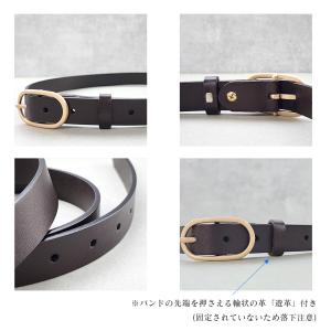 ベルト レディース 本革 おしゃれ 牛革 レザ...の詳細画像4