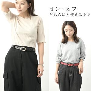 ベルト レディース 本革 おしゃれ 牛革 レザ...の詳細画像5