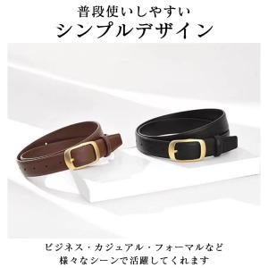 ベルト レディース 本革 おしゃれ バックル ...の詳細画像3
