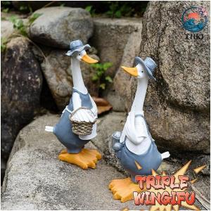 置物 アヒル ダック 樹脂 北欧 ガーデニング...の詳細画像5