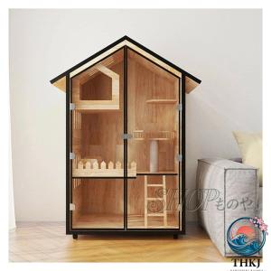 キャットハウス キャットキャビネット 猫ケージ 猫 別荘 猫砂 猫ハウス 猫宅 猫宅 宅配室 猫ハウス 特大スペース 猫家具