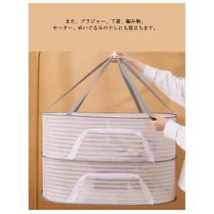 1段 かご ネット 2段 3段 魚 干物ネット...の詳細画像4