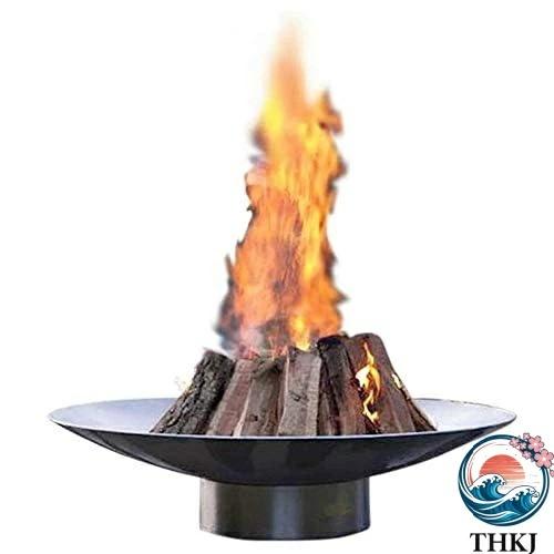 ファイヤーピット 大型屋外ファイヤーピットボウル、ヘビーデューティパティオファイヤーピット、巨大なガ...